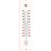 Thermometer metaal 29cm - wit
