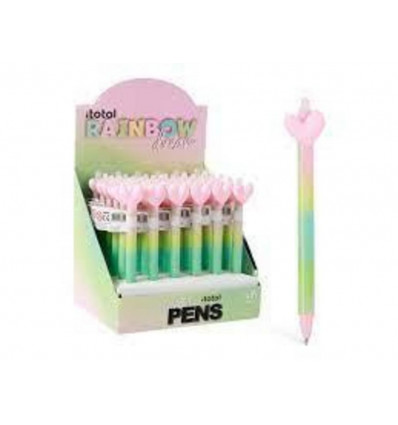 Uitwisbare pen - Regenboog dream - ass. (prijs per stuk)
