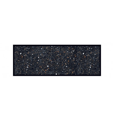 LEDENT Tapijt loper kitchen - 50x150CM - Terrazzo zwart