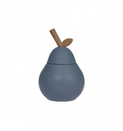 OYOY Pear cup - 8.5x13.5cm - blauw drinkbeker 100% silicone