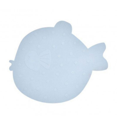 OYOY Badmat 52x43.5cm - Little Finn vis ijsblauw
