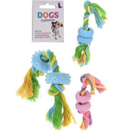 DOGS Hondenspeelgoed - touw 25cm ass. (prijs per stuk)