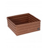 HANDED BY Fit mandje - square 10x24x24cm- sienna