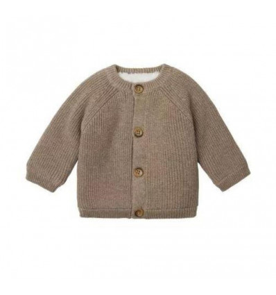 NOPPIES Cardigan NEVERS - taupe mel.- 68