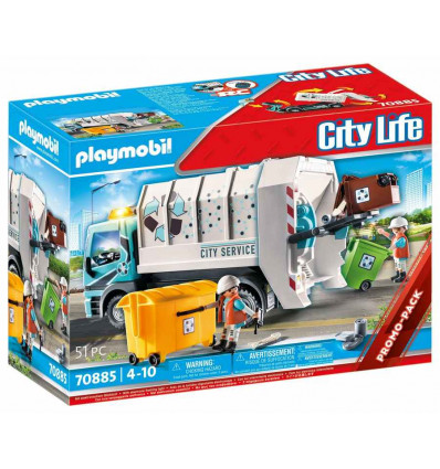 PLAYMOBIL City Life 70885 Vuilniswagen met knipperlicht