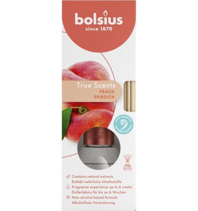 BOLSIUS Geurstokjes 45ml - fresh peach true scents