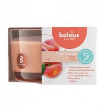 BOLSIUS Geurkaars - 5x8cm - peach true scents