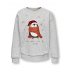ONLY G Sweater YDA Pinguin - grijs mel.- 146/152