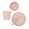 JOLLEIN Servies silicone 4dlg - pale pink