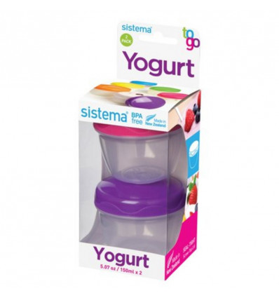 SISTEMA To Go - 2 yoghurtpotjes 150ml