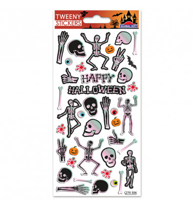Halloween stickers - skelet