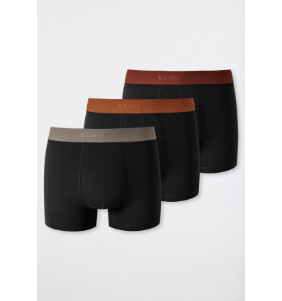 SCHIESSER Heren shorts 3st.- zwart ass - 006