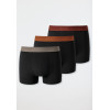 SCHIESSER Heren shorts 3st.- zwart ass - 006