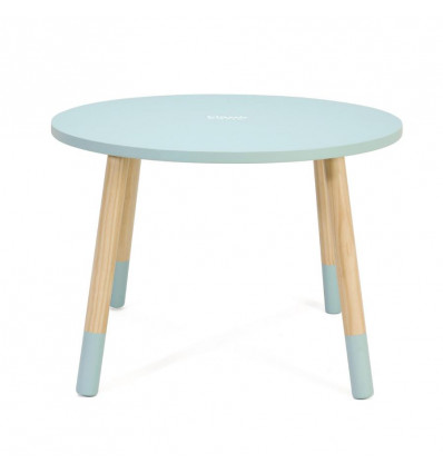 CLASSIC WORLD Grace tafel - 70x70x41cm 10105289 houten ronde tafel blauw