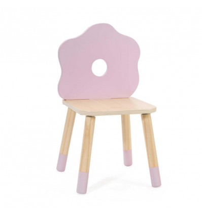 CLASSIC WORLD Grace stoel - bloem roze 10105291 houten stoel