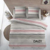 DREAMS Daizy dekbedovertrek flanel - 240x220cm - roze multi streep