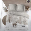 DREAMS Dora dekbedovertrek flanel - 270x220cm - natuur hert winter