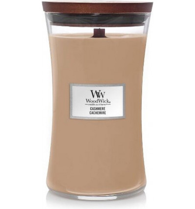 WOODWICK Geurkaars large - cashmere