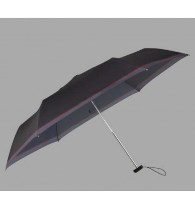 Samsonite ALU DROP S paraplu - zwart/ rood (manueel)