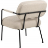DILLON lounge stoel - beige/ mat zwart