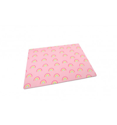 LITTLE GEM Comfy speelmat - 100x140cm - pink rainbows