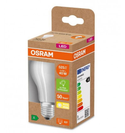 OSRAM LED lamp A label - E27 - 40W - warmwit