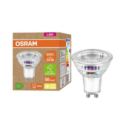 OSRAM LED lamp A label reflector - E27 - 50W - warmwit