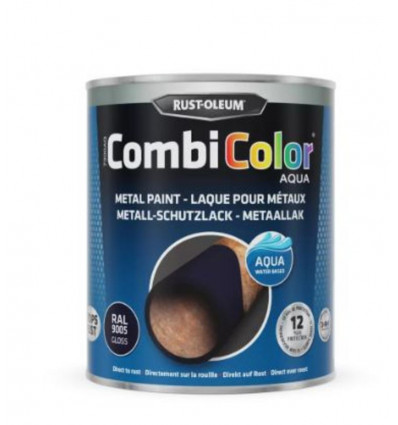 RUST-OLEUM Combicolor aqua - 750ML - hooglans zwart - RAL 9005