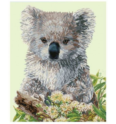 Diamond Dotz - Koala en Eucalyptus bloem- 49x59cm