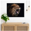 Deco panel - 40x50cm - roaring lion