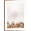 Slim frame wood - 30x40cm - sheep in field