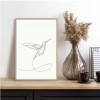 Slim frame wood - 20x30cm - hummingbird