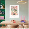 Modern frame wit - 50x70cm - matisse garden colours