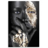Deco glas - 78x116cm - black gold face