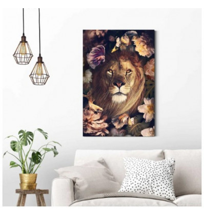 Deco panel - 60x90cm - jungle lion