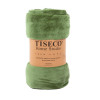 TISECO Plaid COSY microflannel - 240x200cm - olivegreen