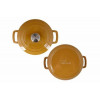 COSY&TRENDY Fontestic kookpot gietijzer rond - 24x11.6cm - amber goud