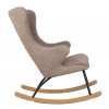 QUAX Rocking adult chair de luxe - stone schommelstoel