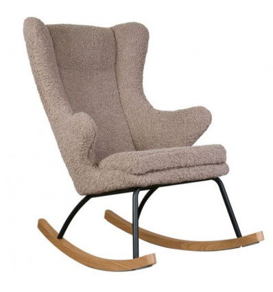 QUAX Rocking adult chair de luxe - stone schommelstoel