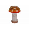 Deco paddenstoel - 13x12x17.2cm - bruin