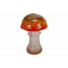 Deco paddenstoel - 8.6x8.6x11cm - bruin