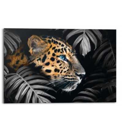 Deco panel - 60x90cm - leopard leafs