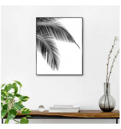 Slim frame zwart - 40x50cm - palm leaf