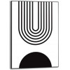 Slim frame zwart - 50x70cm - abstract