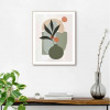 Slim frame wood - 40x50cm - abstract vas