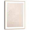 Slim frame wood - 30x40cm - sandy circles