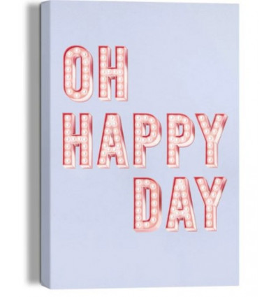 Giclee op canvas - 20x30cm - happy day