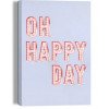 Giclee op canvas - 20x30cm - happy day
