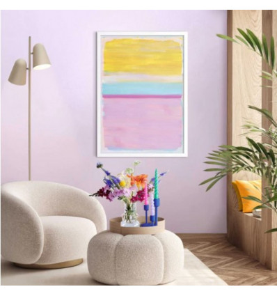 Modern frame wit - 50x70cm - colourful squares