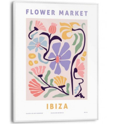 Slim frame wit - 30x40cm - ibiza flower market